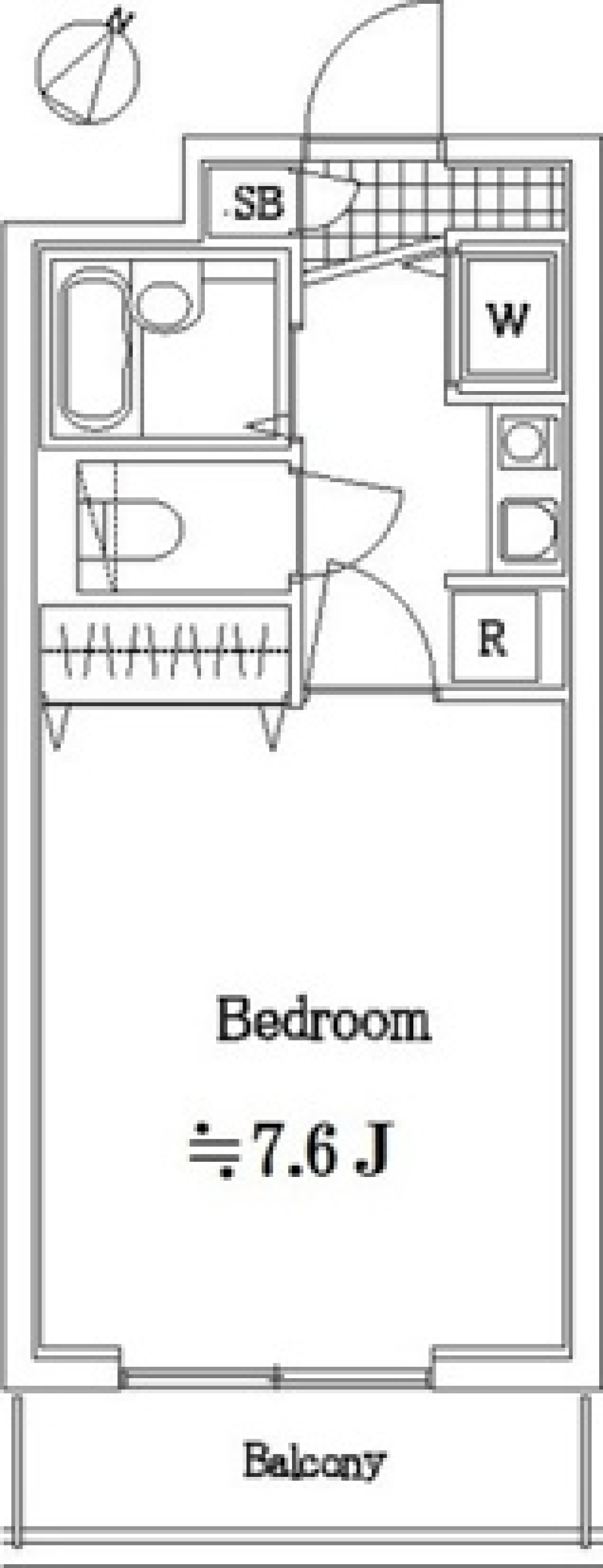 メインステージ池袋本町Ⅲ　202号室の間取り図