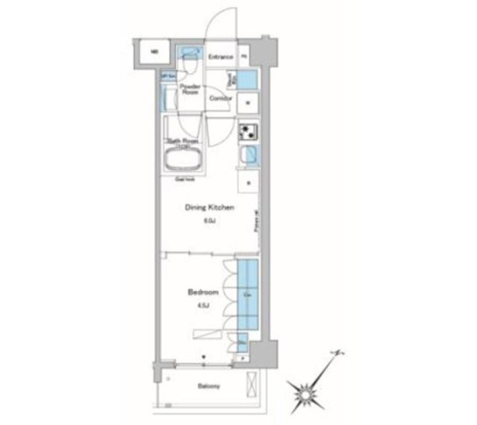 ルフォンプログレ中野富士見町　506号室［ペット可］の間取り図
