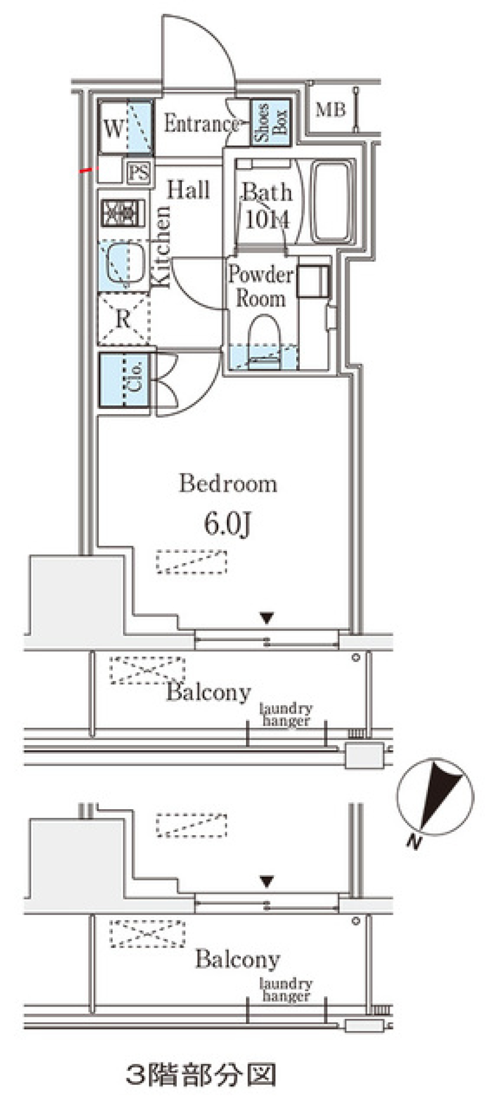 ベルファース大井町グランデ　706号室の間取り図