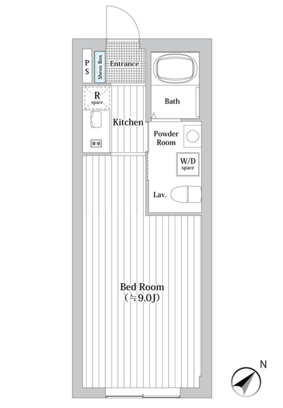 ＴＭＹ小石川　102号室の間取り図