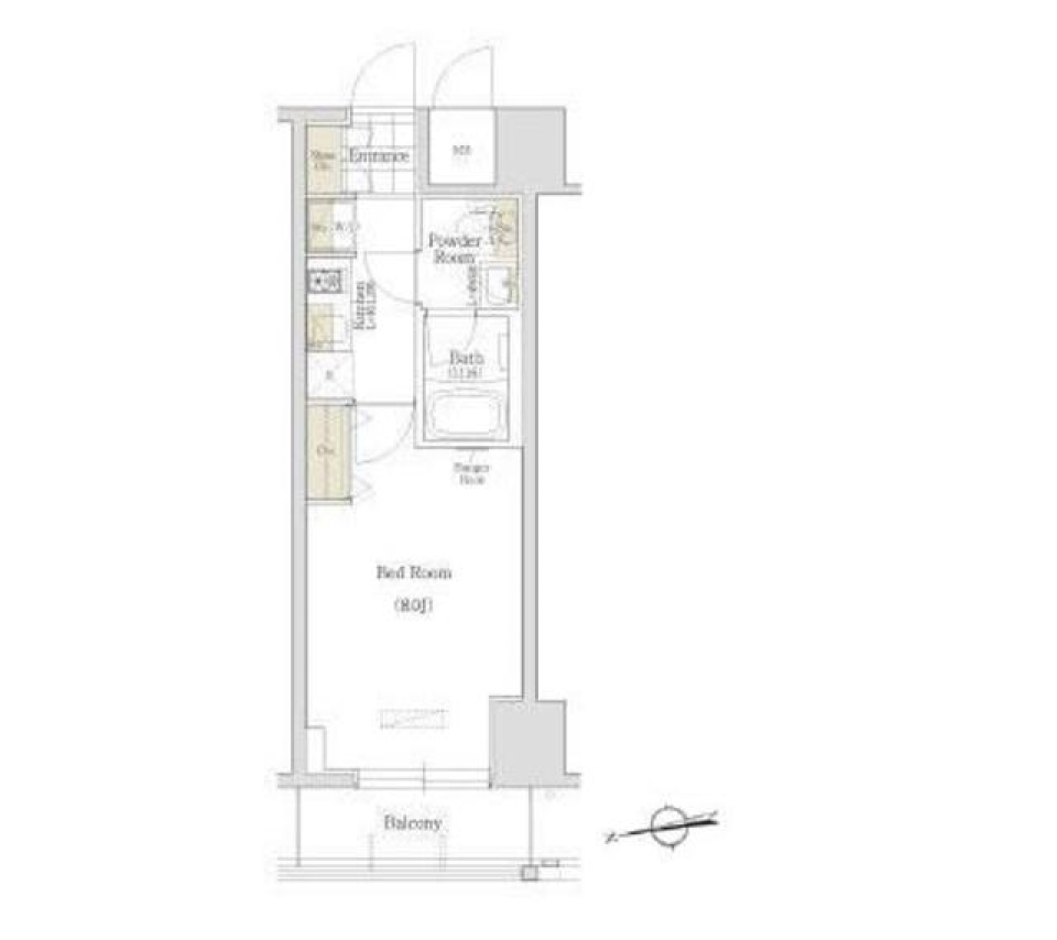 アーバネックス秋葉原ＥＡＳＴⅡ　605号室の間取り図