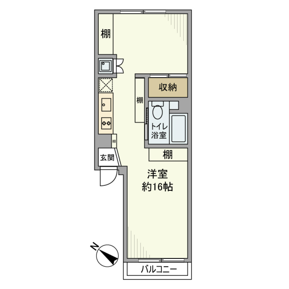 麻布ローヤルコーポ　106号室の間取り図