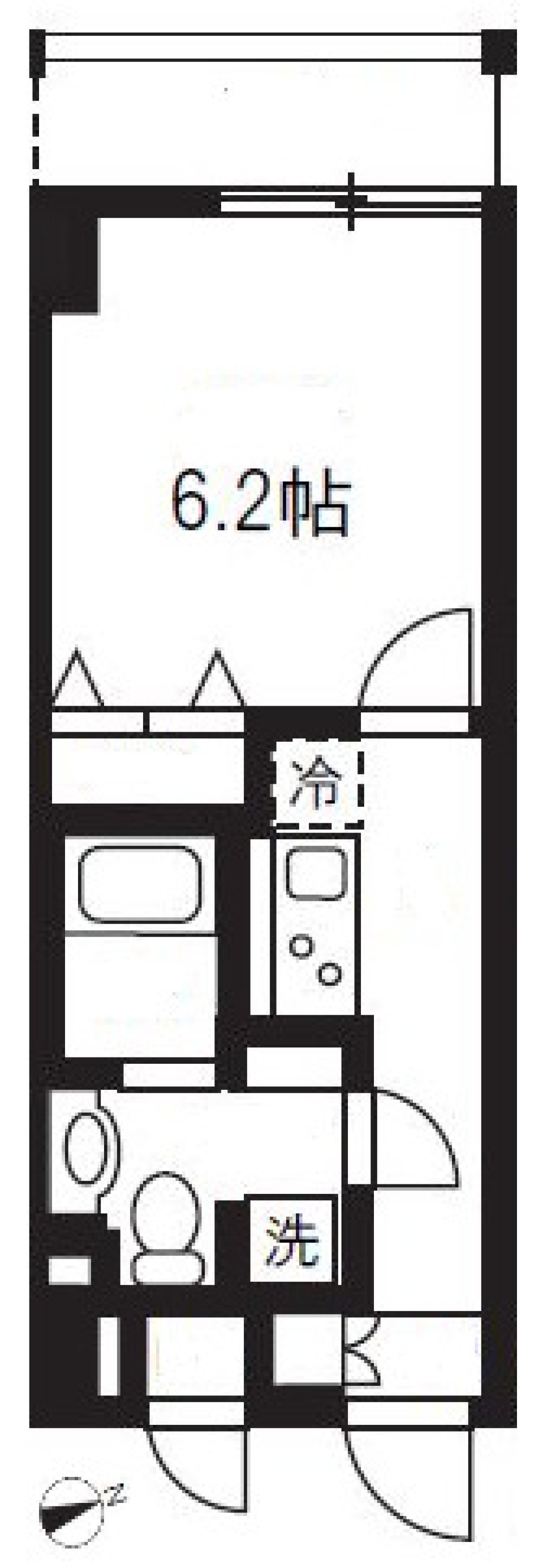 リュクス千歳船橋　205号室［ペット可］の間取り図