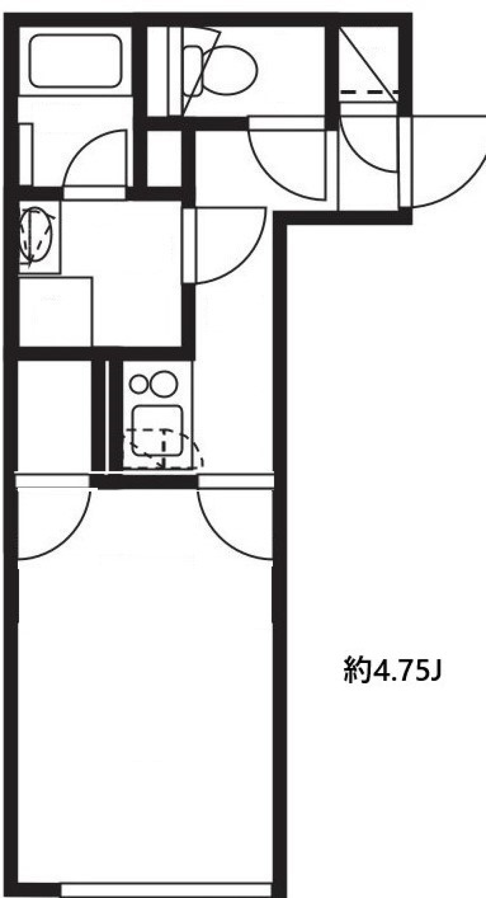 ルーデンス常盤台Ⅲ　0204号室［新築］の間取り図