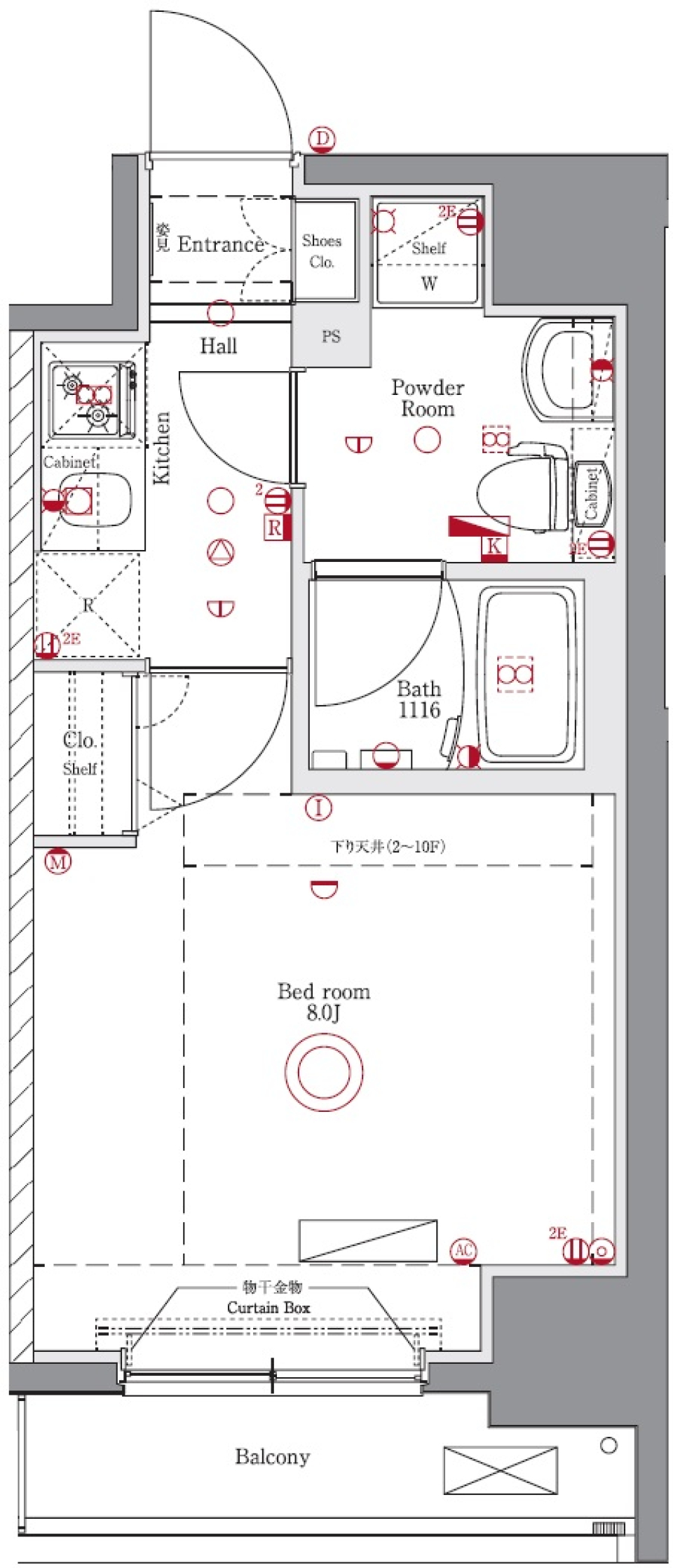 ユリカロゼAZ梅島　901号室［ペット可］の間取り図