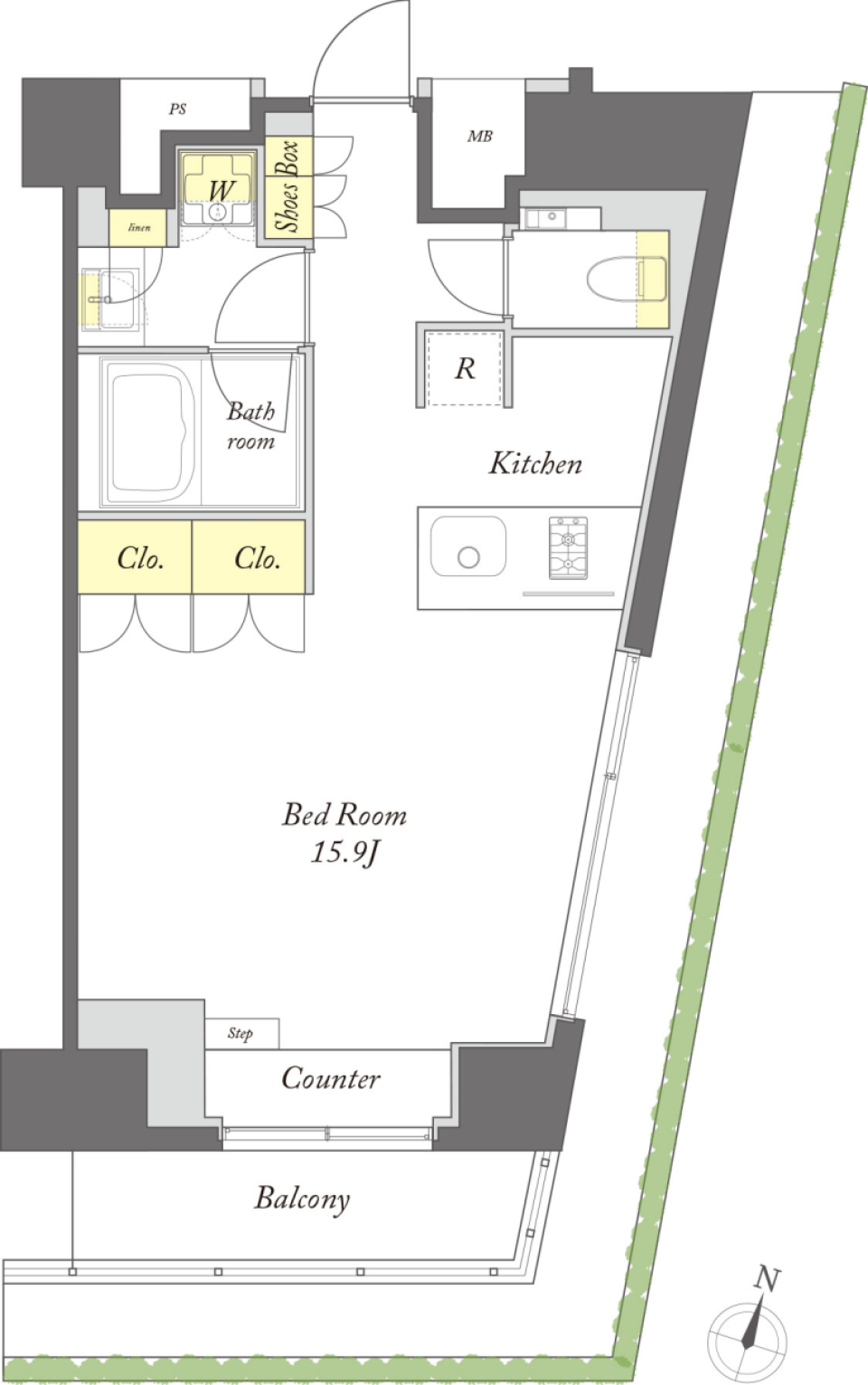プライムメゾン森下WEST　320号室の間取り図