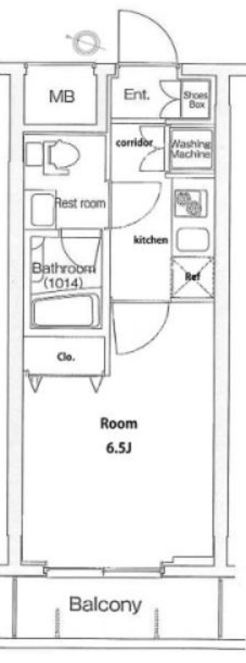 プレミアムキューブ東十条アリア　604号室［ペット可］の間取り図