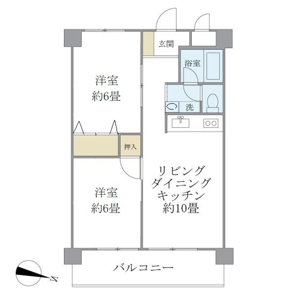 シャルム・Ｋ・カーサ　513号室の間取り図
