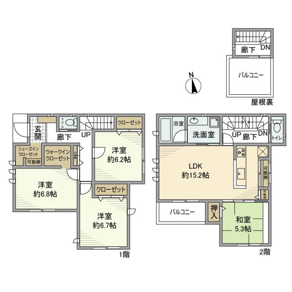 桜台戸建［ペット可］の間取り図