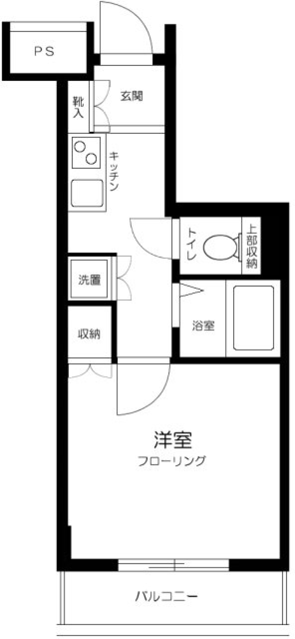 スカイコート日本橋浜町第３　306号室の間取り図