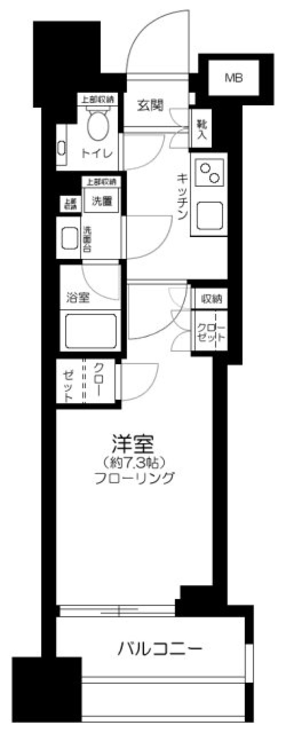 クレヴィア文京湯島　902号室の間取り図