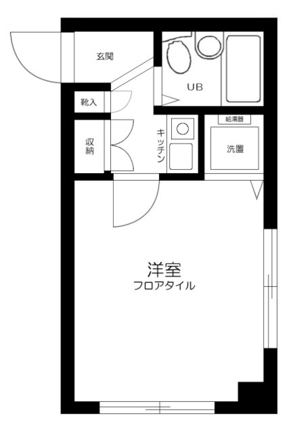 セレーネNA－１　204号室の間取り図