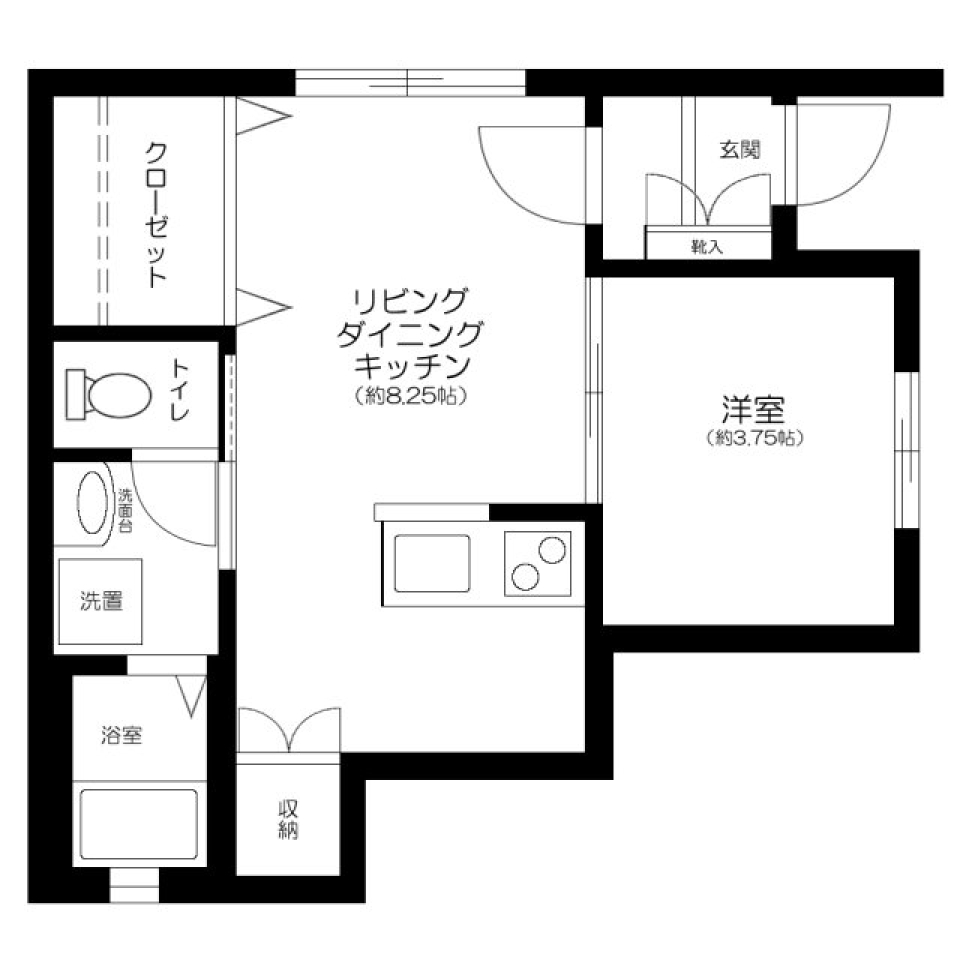 ＫＫ　ＲＥＳＩＤＥＮＣＥ　101号室の間取り図
