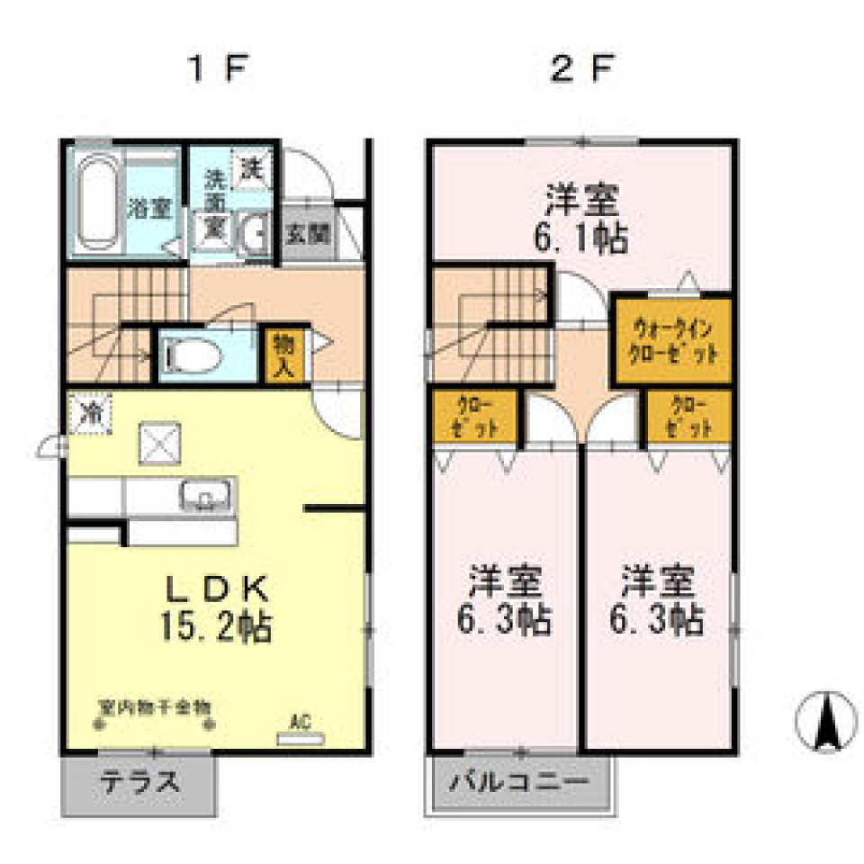 環境にも人にも優しい戸建物件［ペット可］の間取り図