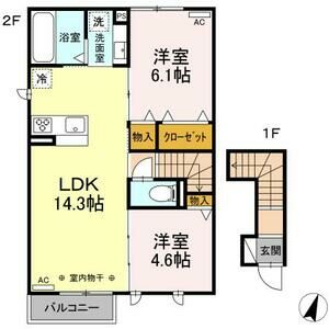 カップルにもファミリーにもおすすめの2LDK
