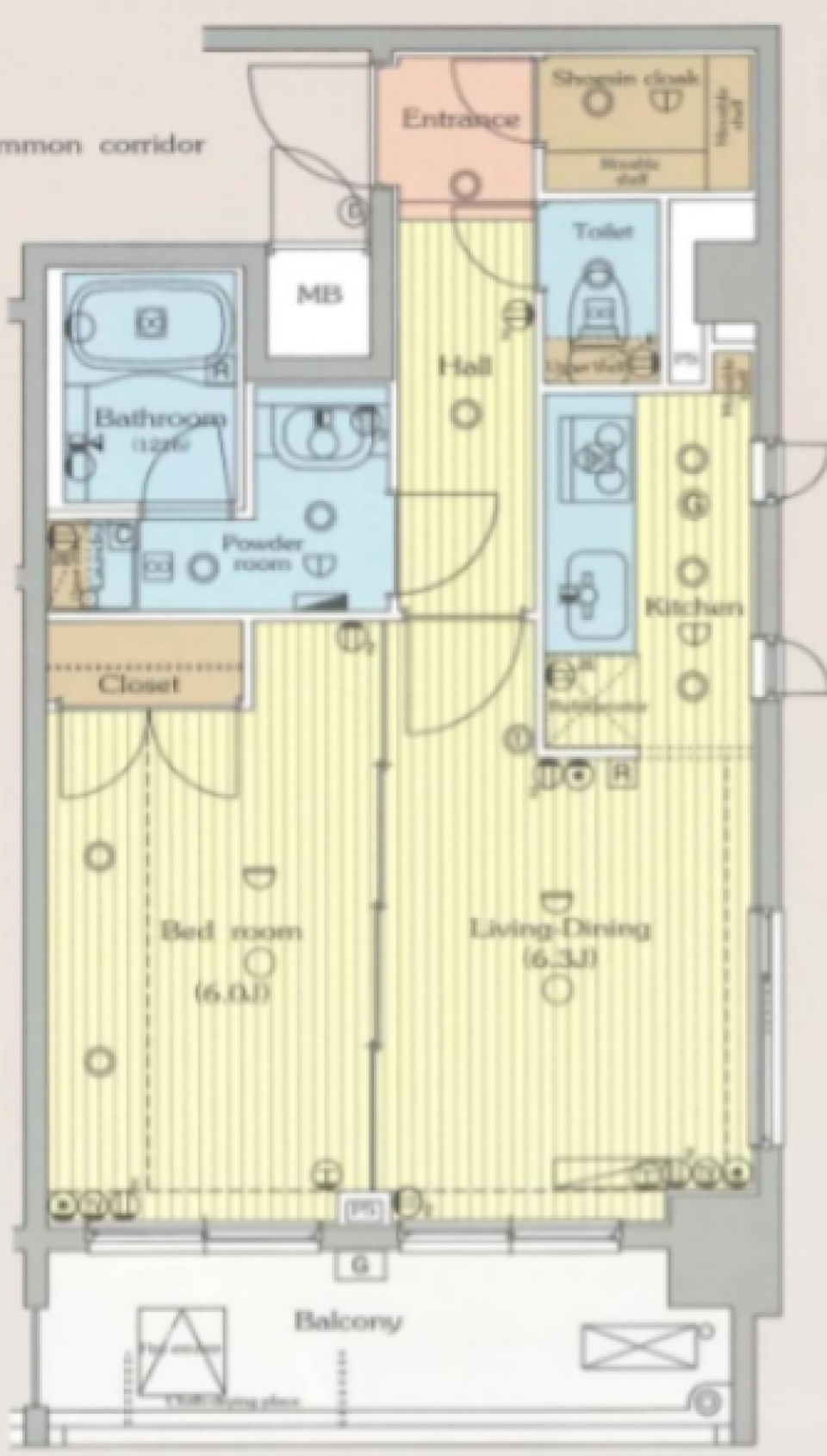 グラントゥルース井荻　803号室［ペット可］の間取り図