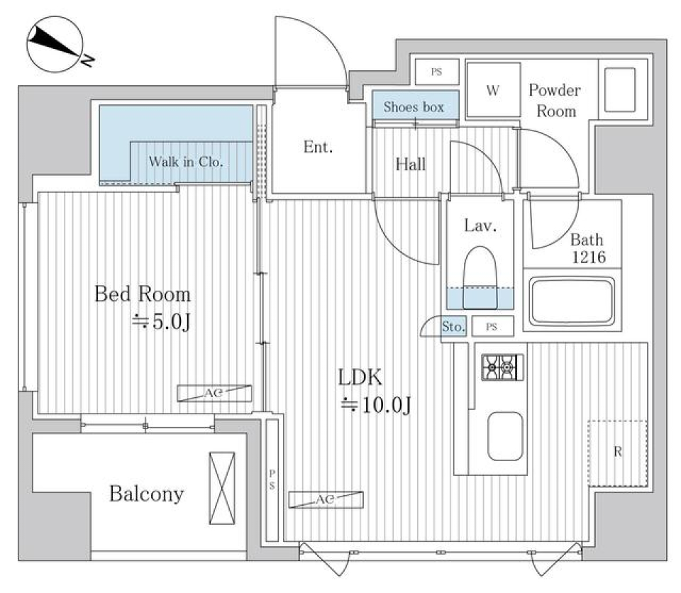 プラチナビュー白金台　301号室の間取り図