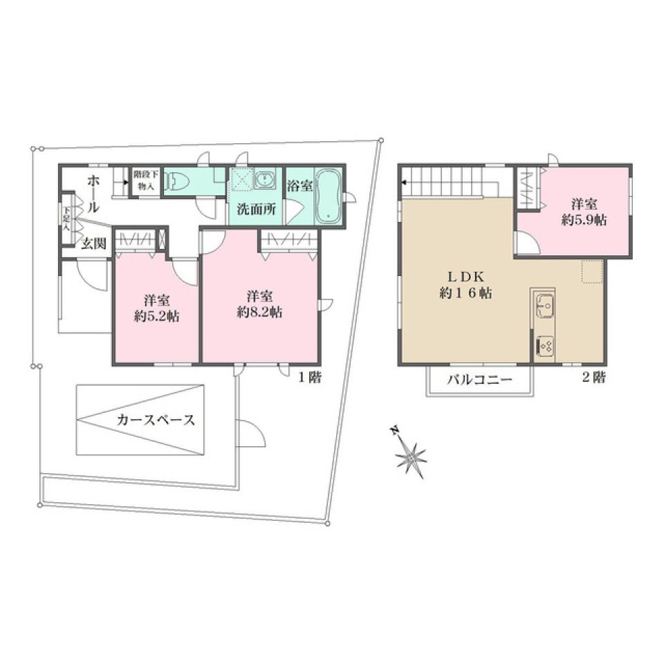 ポプラ倶楽部２６　1の間取り図