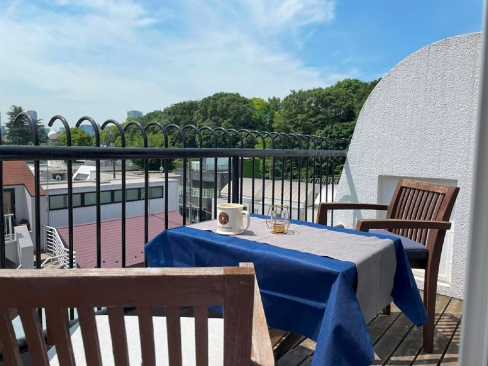 地中海リゾートでブランチしているみたい！