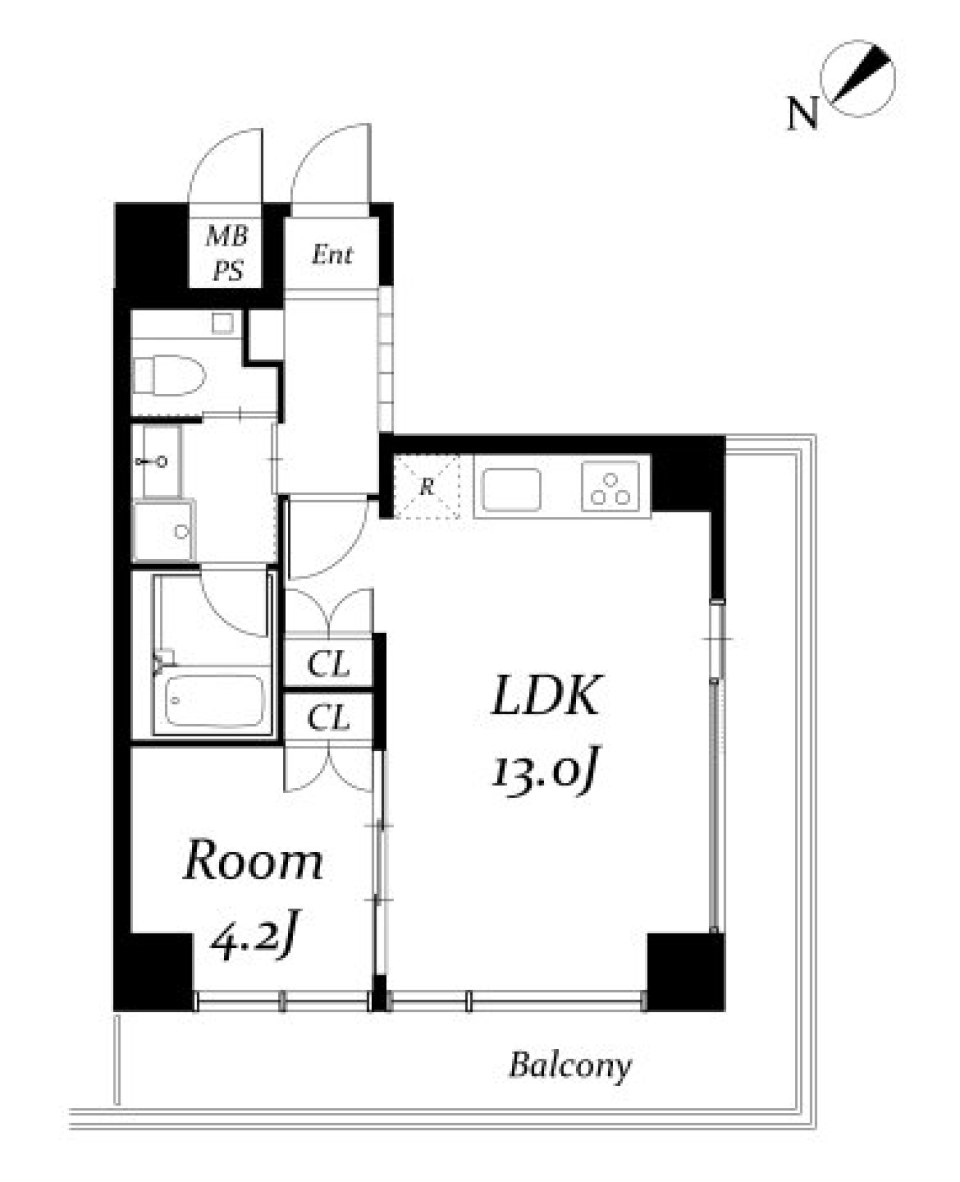 アーバンパーク代々木　旧アボーデ代々木パークサイド　401号室の間取り図