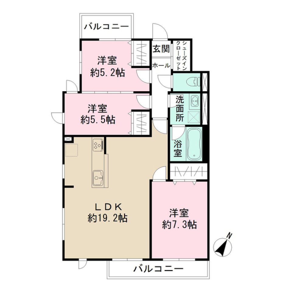 Ｔｈｅ　Ｐａｒｋ　Ｍａｉｓｏｎ代々木上原　301号室の間取り図