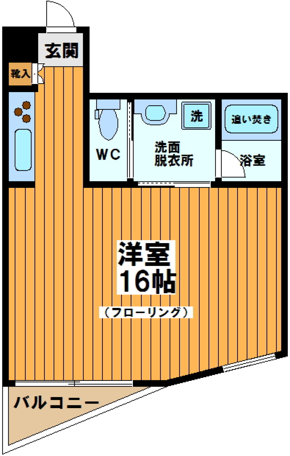 ビタミンカラーでエナジーチャージの間取り図