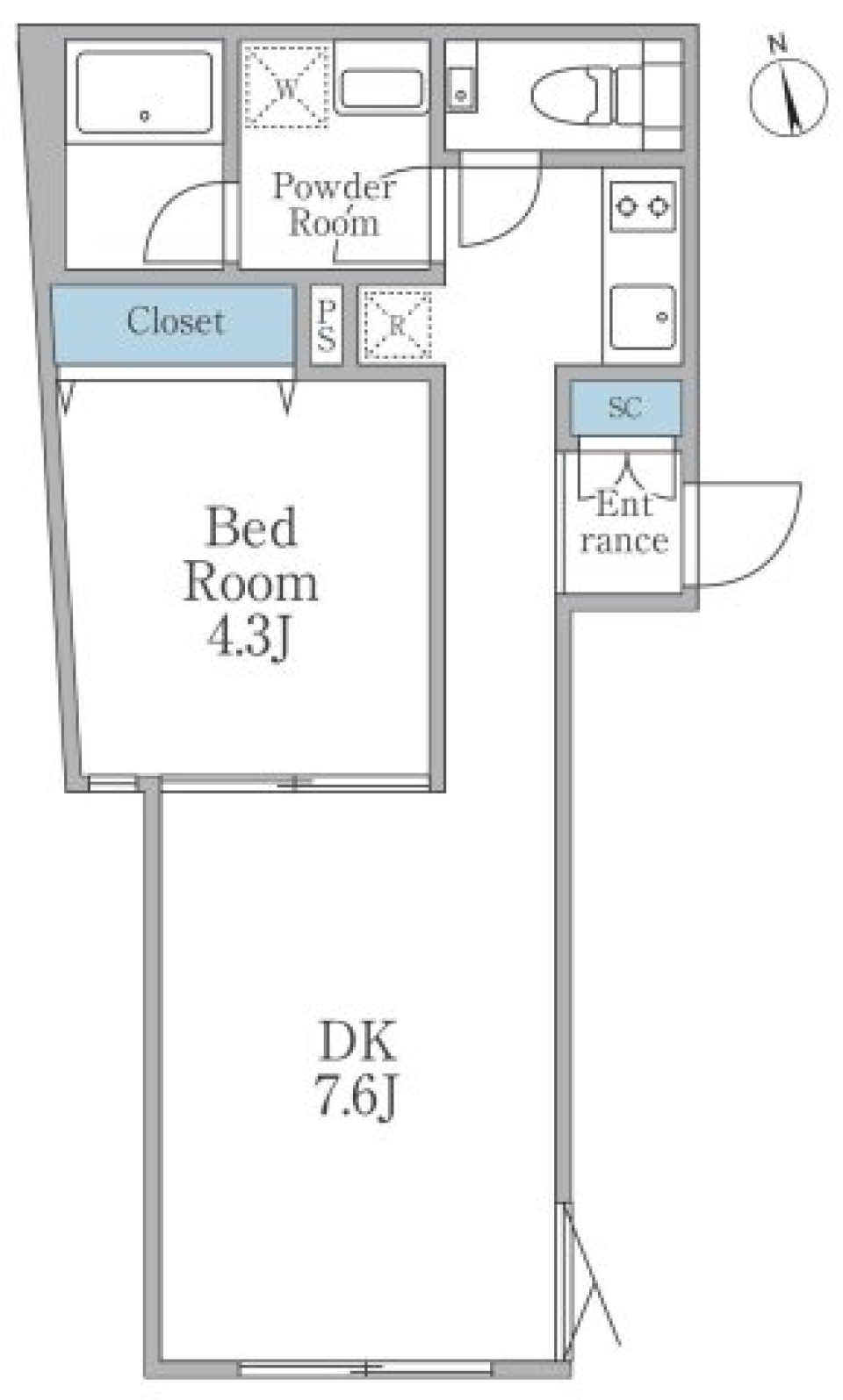 EDIT東池袋　301号室［ペット可］の間取り図