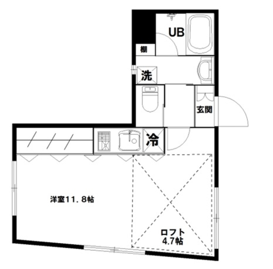 Groovy Ebis　403号室の間取り図