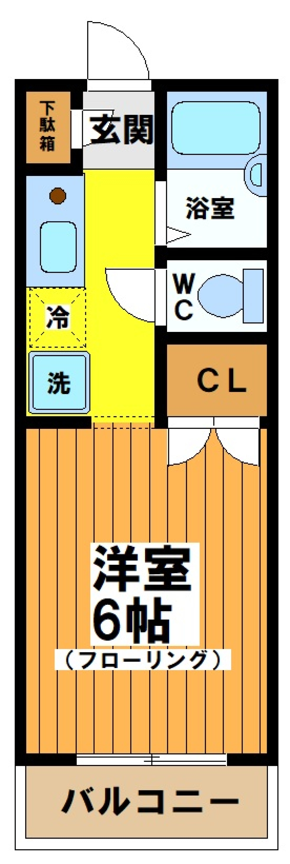 メゾンクズウ　203号室の間取り図