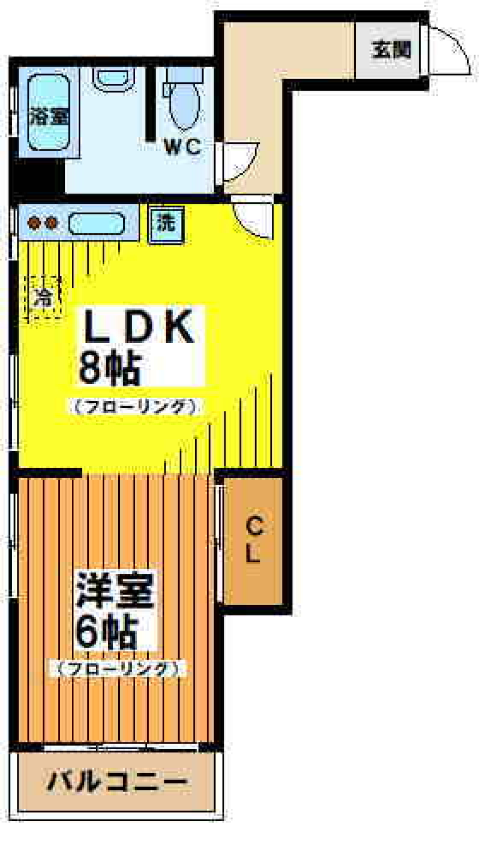 毛塚ビル　402号室の間取り図