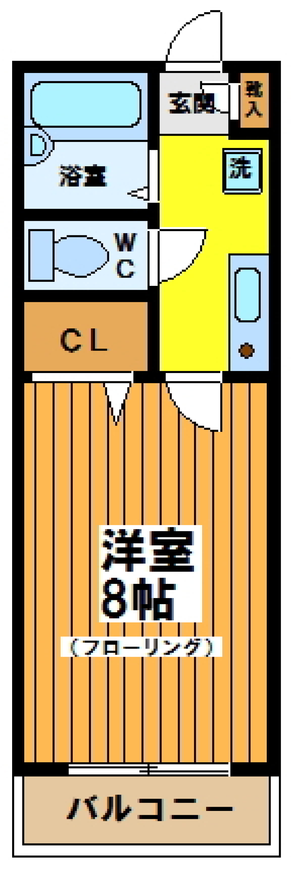 サニーサイド上北沢　101号室の間取り図