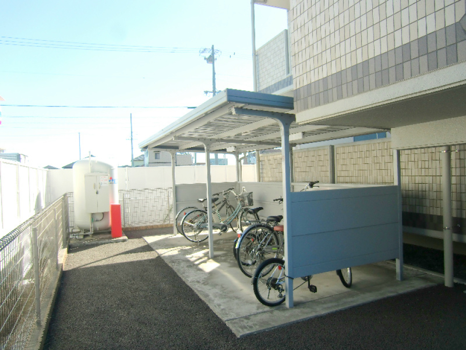 駐輪場もあります