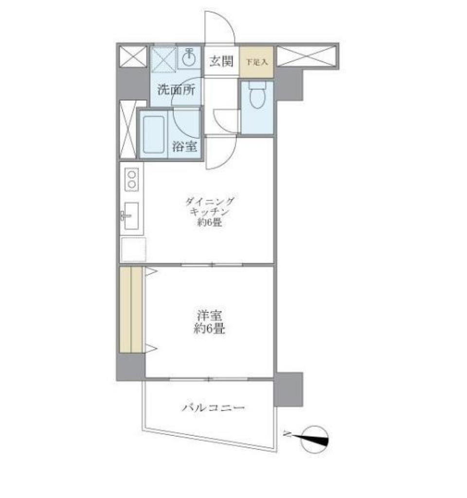 グリーンコート　301号室の間取り図