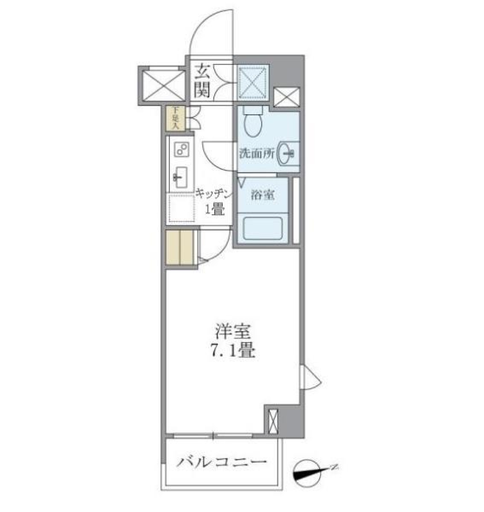 リアルスウィート三軒茶屋　308号室の間取り図