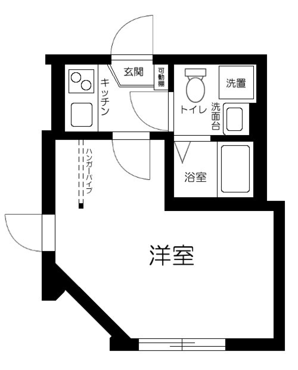 Contrail六町　301号室［新築］の間取り図