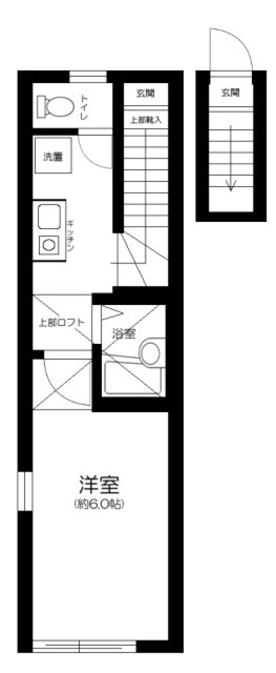 ハーモニー王子ザ・レジデンス　205号室の間取り図