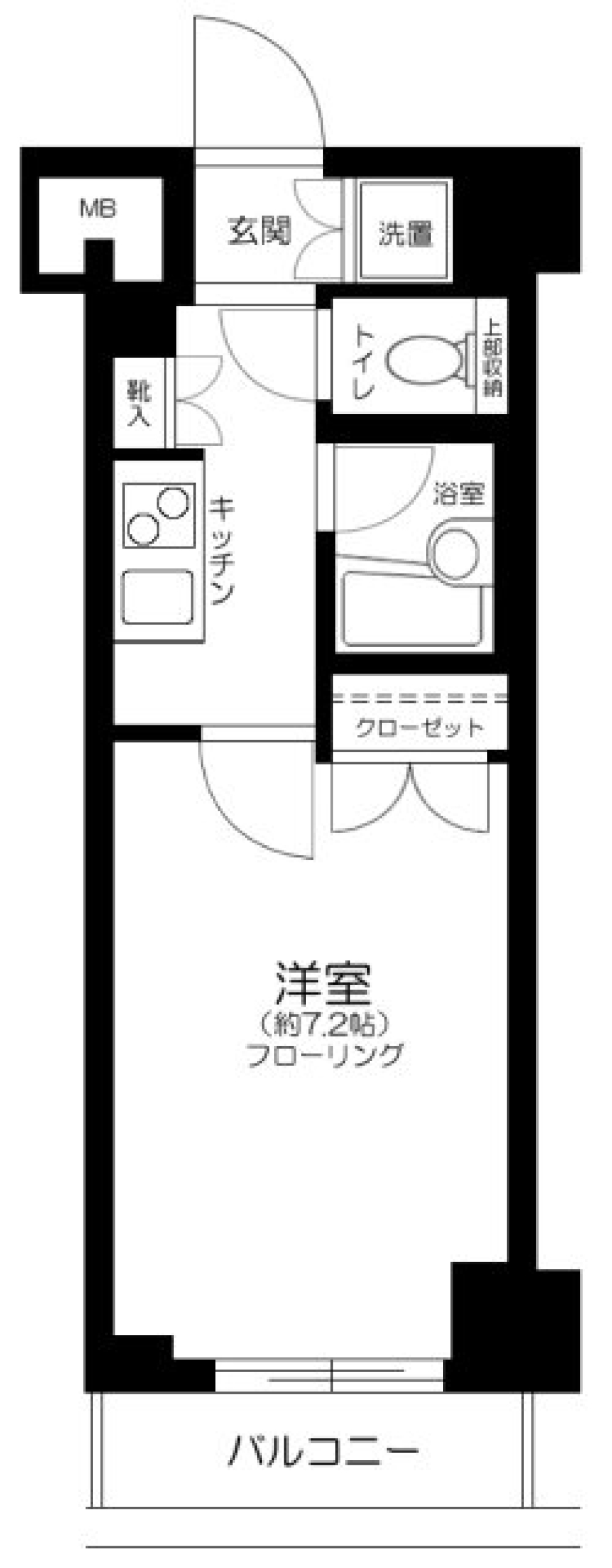 パレステュディオ新宿パークサイド　508号室の間取り図