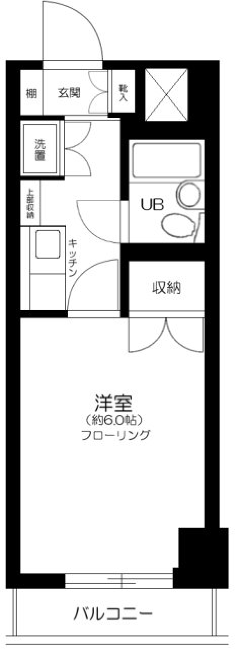 ヴェルデール駒沢　804号室の間取り図