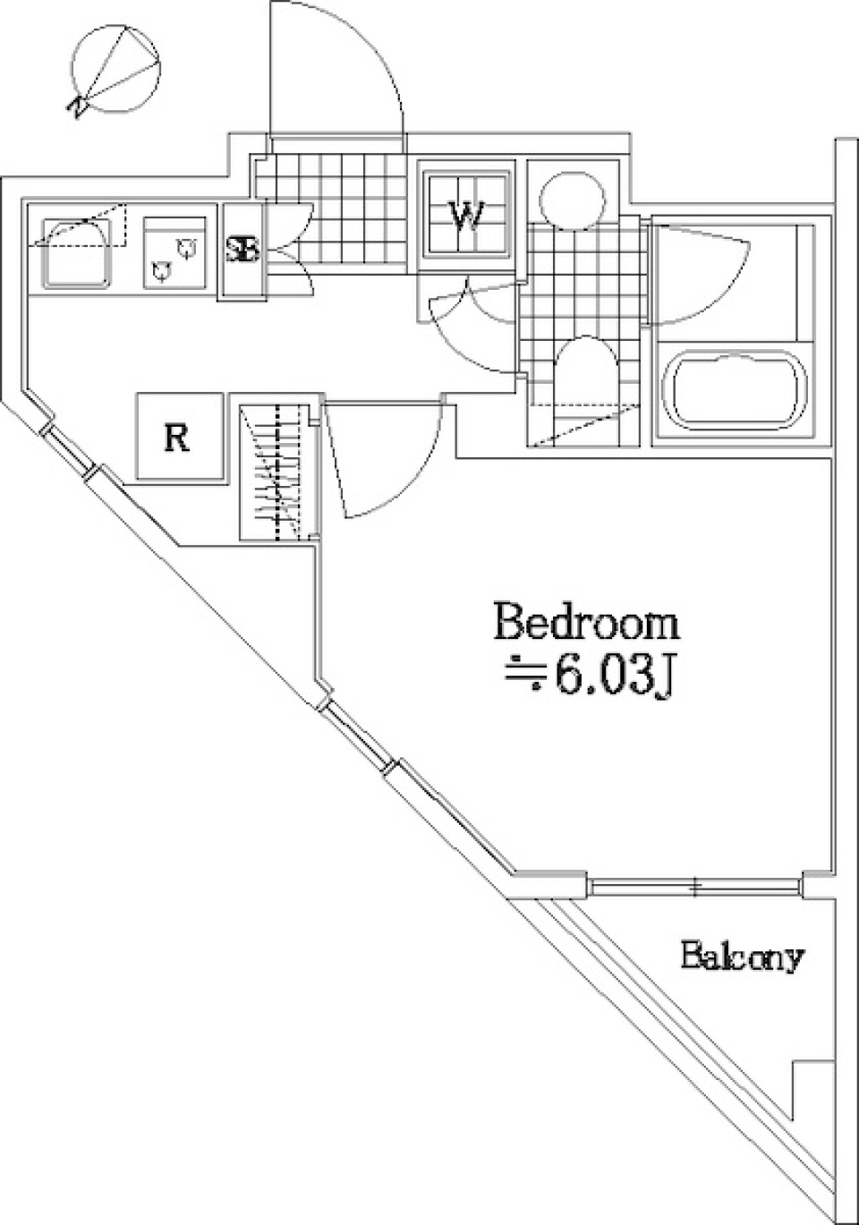 ＣＱレジデンス多摩川 102号室の間取り図