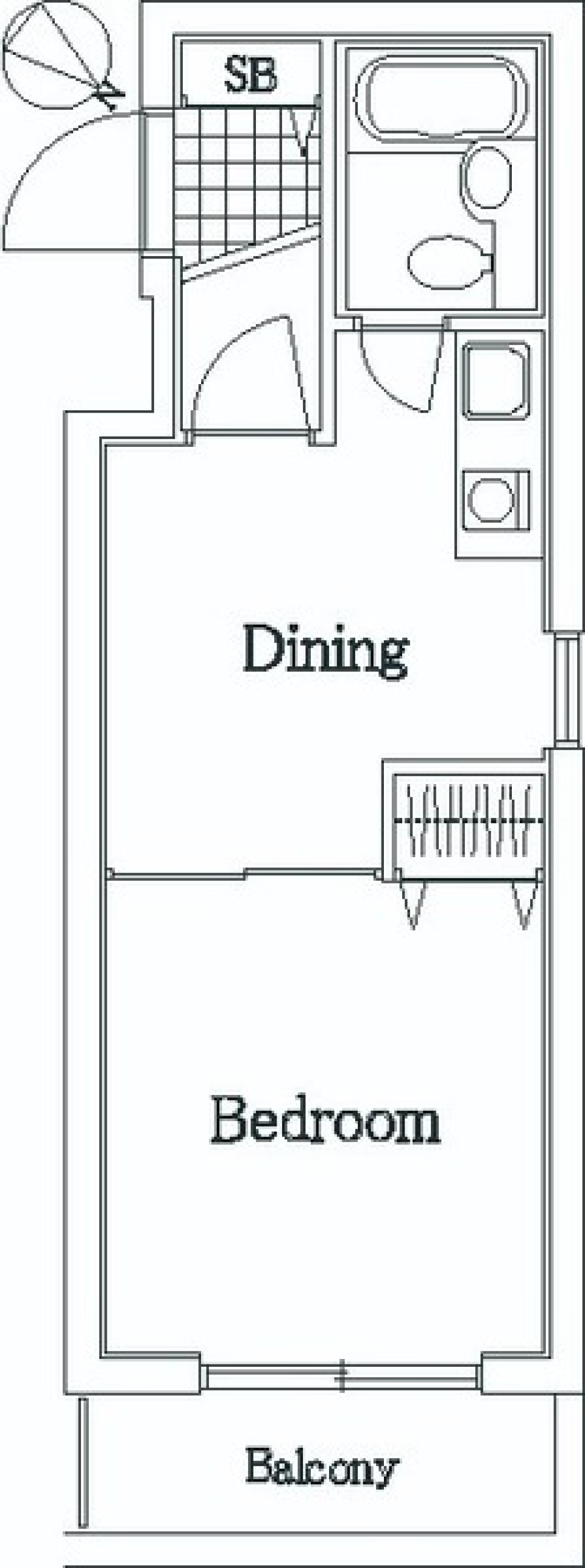 ライオンズマンション雪ケ谷　211号室［ペット可］の間取り図
