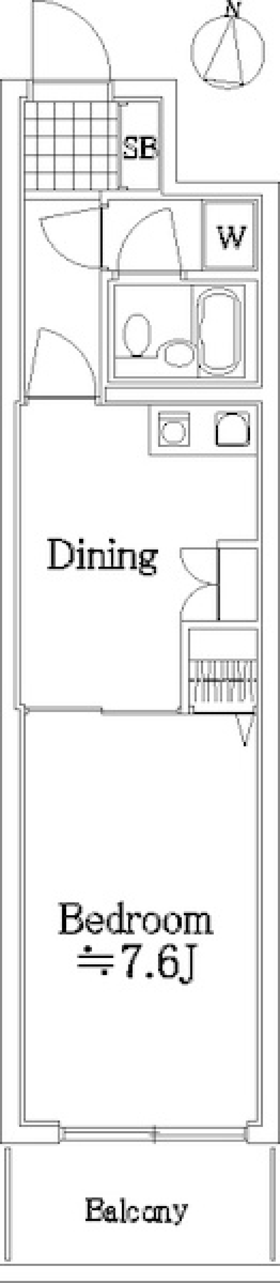 ライオンズマンション小岩第5　228号室の間取り図