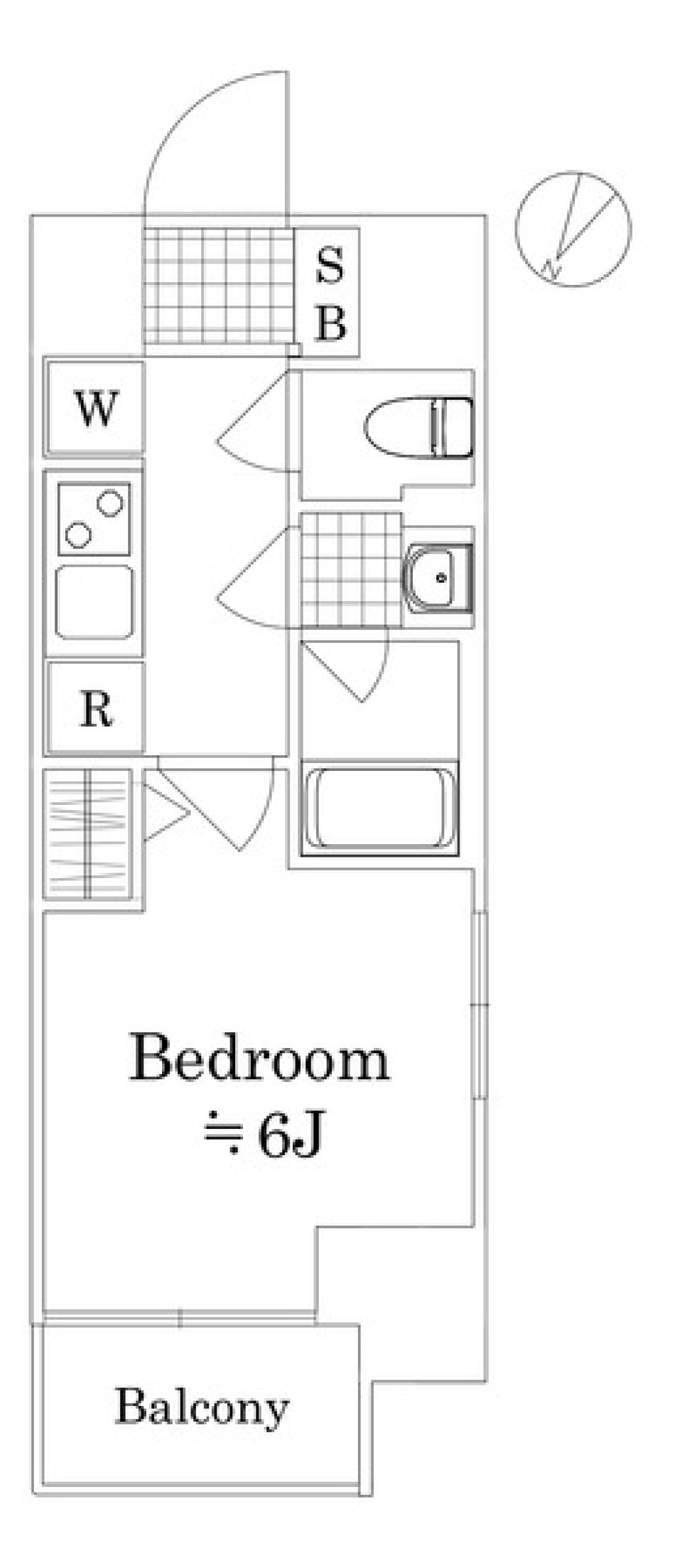 ルフレ　プレミアム新小岩　304号室の間取り図