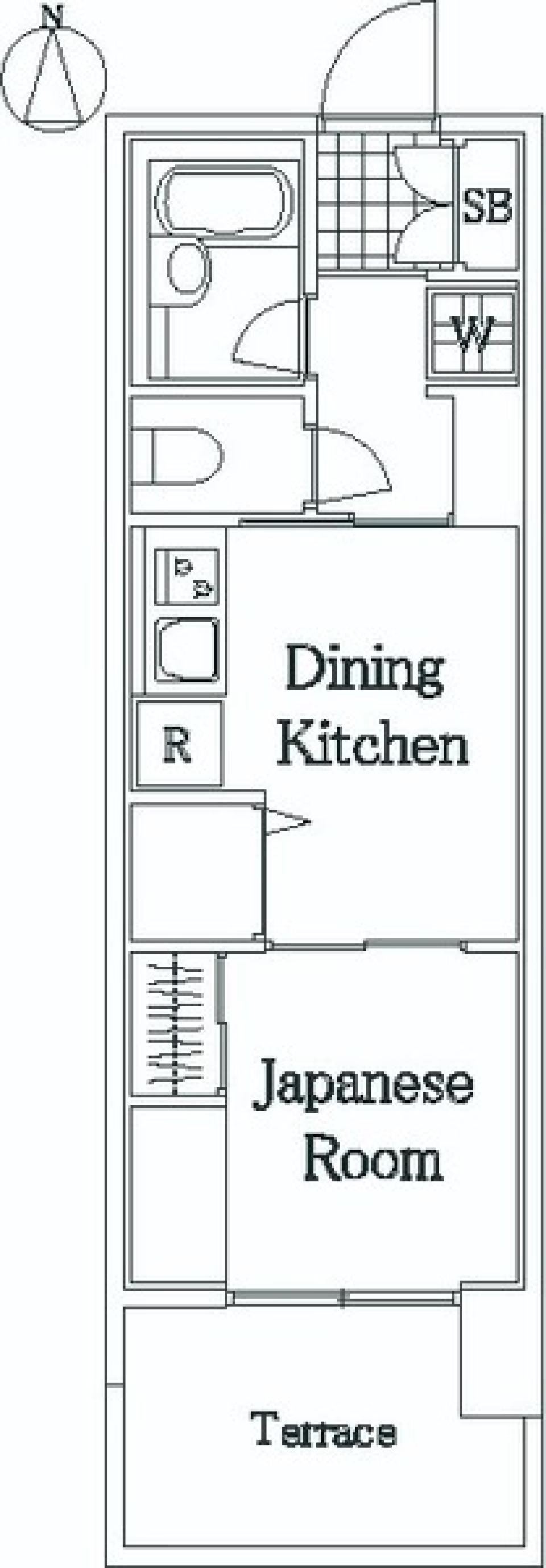 ＢＥＬＩＳＴＡ東日暮里　104号室［ペット可］の間取り図