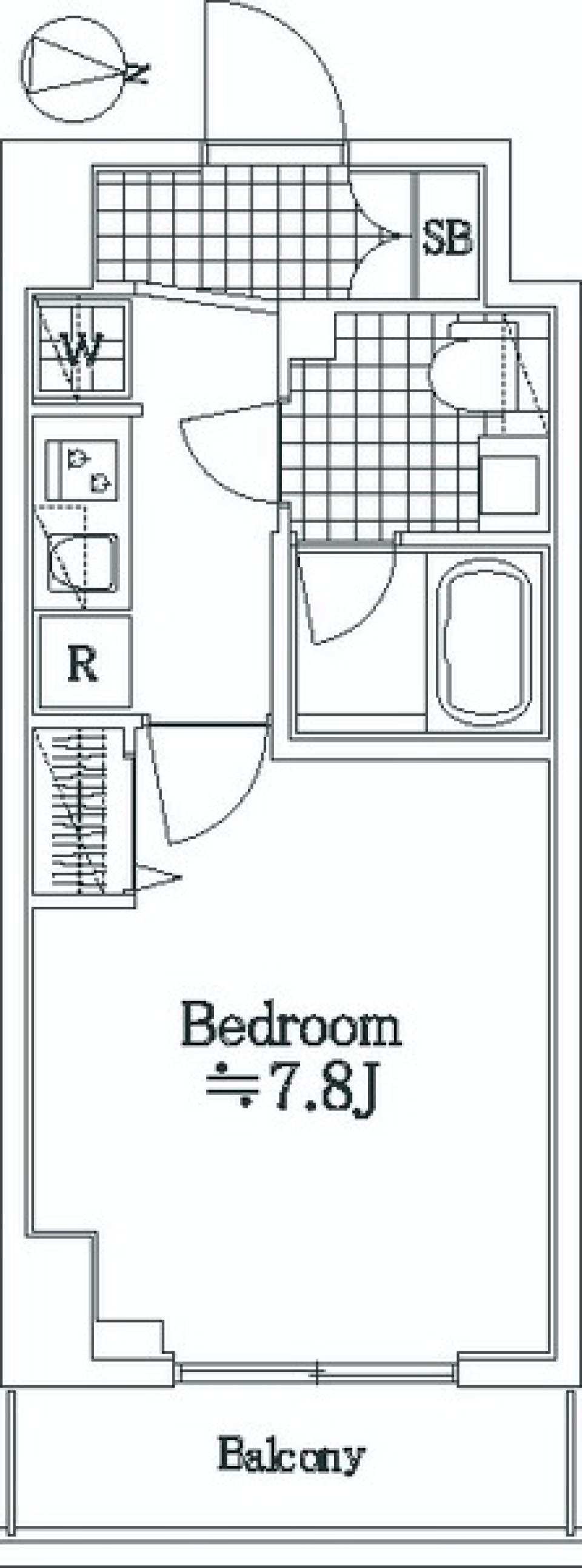 アイルイムーブル亀戸　202号室［ペット可］の間取り図