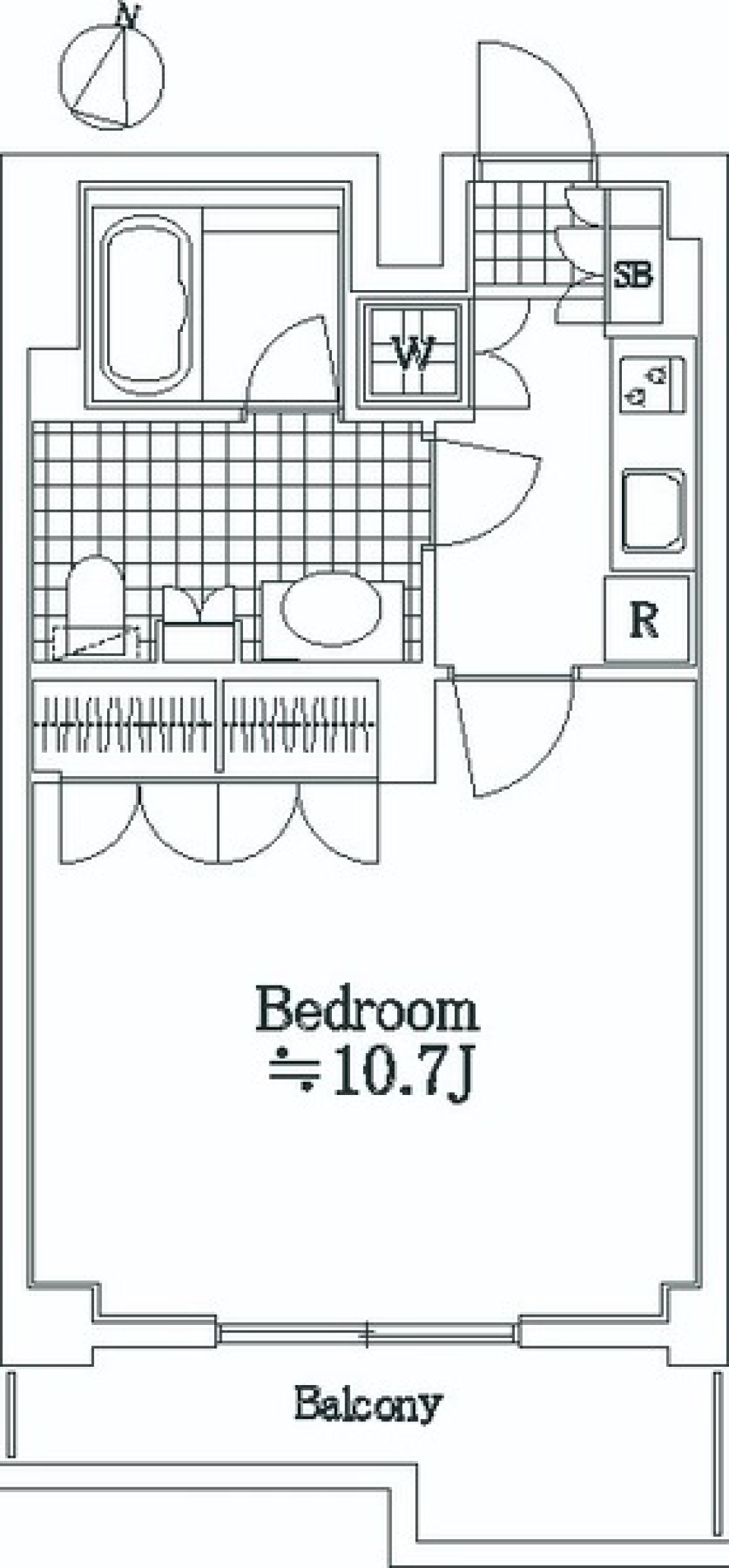 日神デュオステージ仲池上　104号室の間取り図