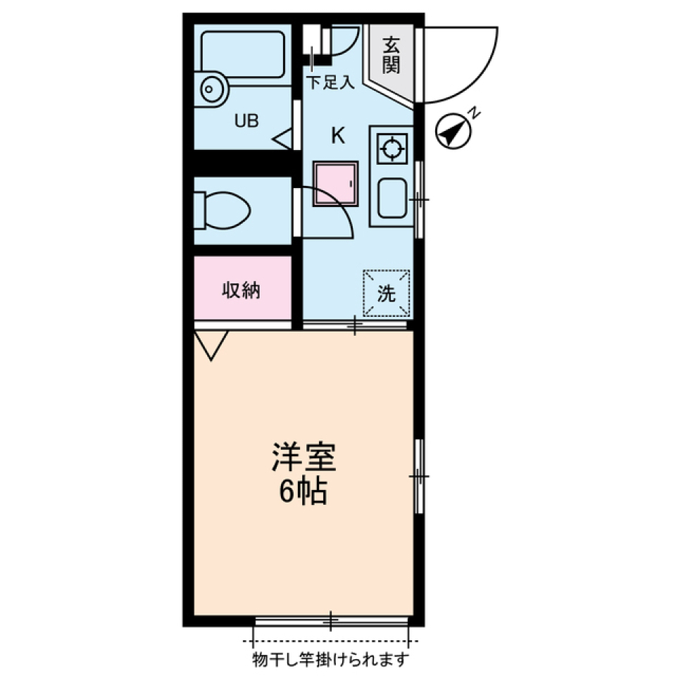 ストリームフラッツ　102号室の間取り図