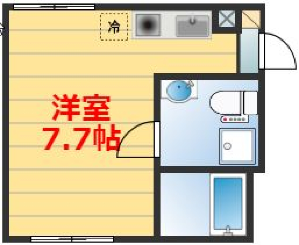 グリーンスタイリオ西尾久　402号室［ペット可］の間取り図