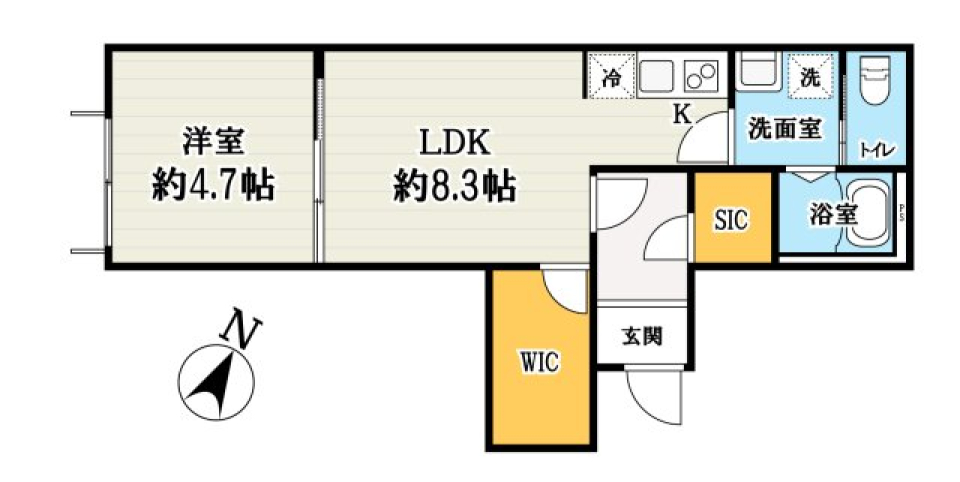 PLOUGH並木町　103号室［新築］の間取り図
