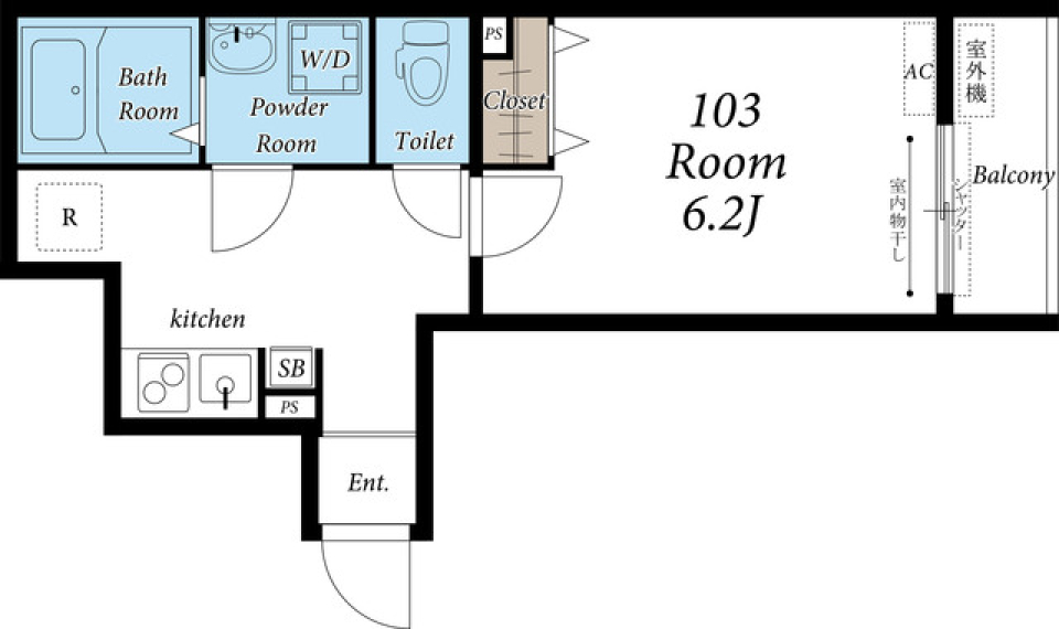 シュネシス　103号室の間取り図
