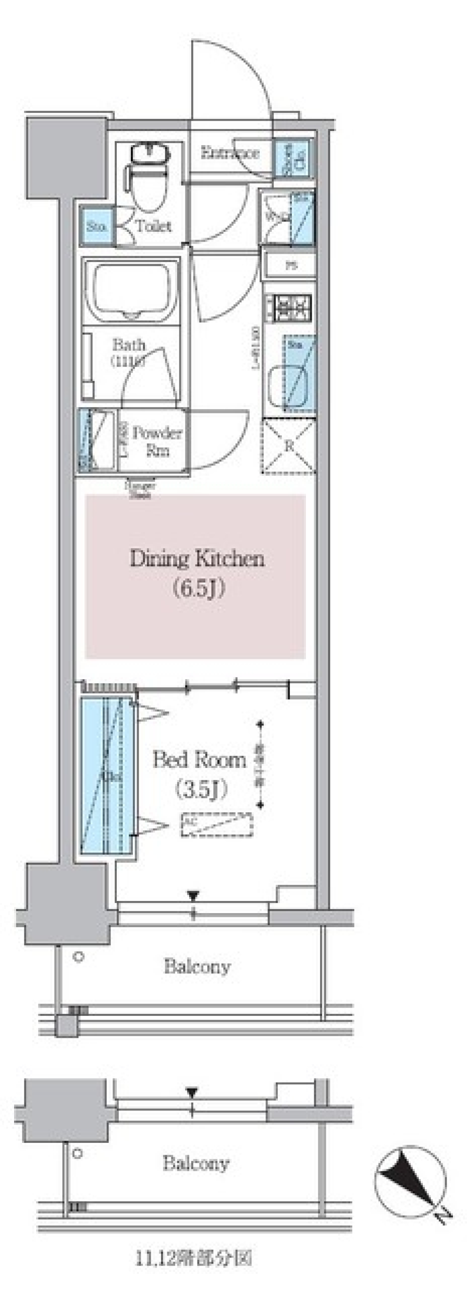 アーバネックス日本橋横山町　1203号室の間取り図